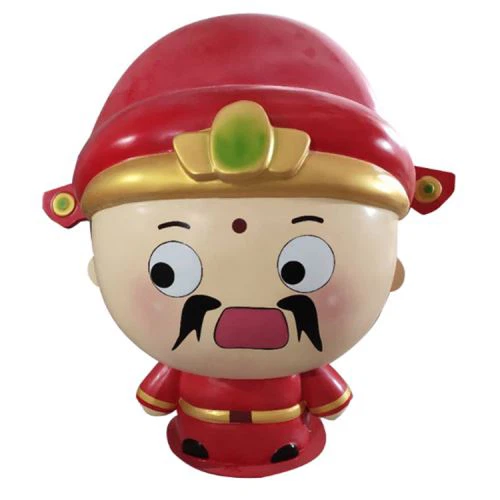 Belle décoration de parc à thème Cartoon Statue en fibre de verre