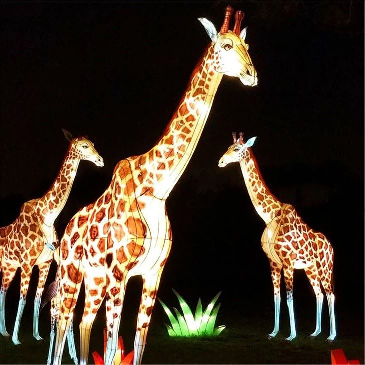 Safari Park Life Size Realistic Festival Light Outdoor Night Animal Lantern Show