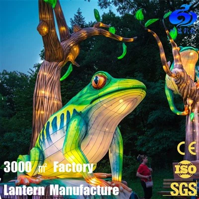 Attractions du parc à thème Nouvel an chinois Fête des lanternes en soie Décoration de Noël